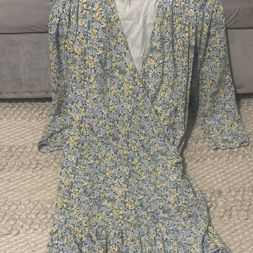 Floral Wrap Dress
